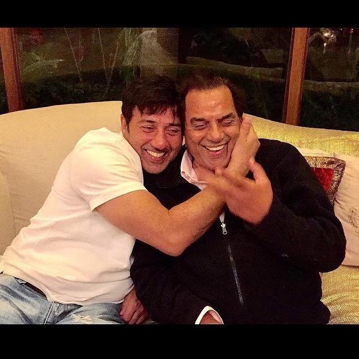 Sunny Deol and Dharmendra