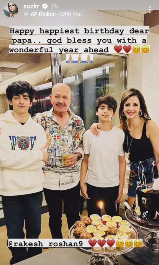 Sussanne Khan wishes former father-in-law Rakesh Roshan