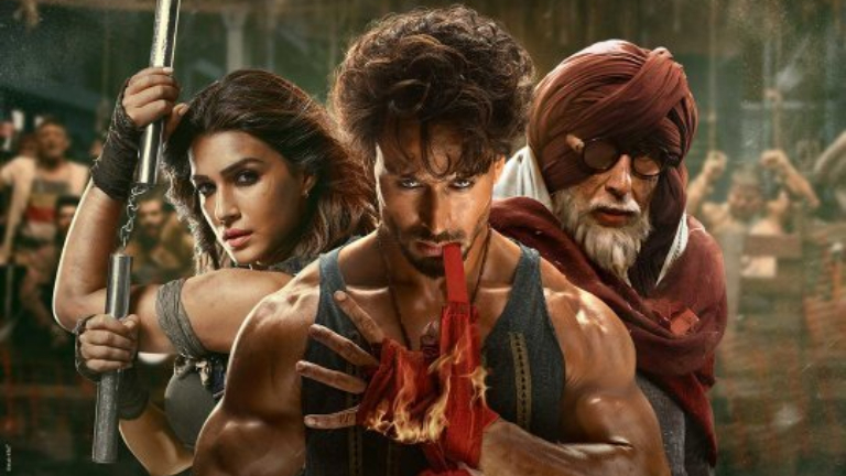 tiger shroff, kriti sanon, amitabh bachchan, ganapath, ganapath teaser,
