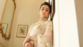 alia bhatt wedding wore her wedding saree to receive national award,