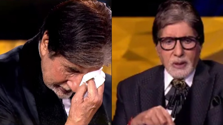 amitabh bachchan gets emotional at Kaun Banega Crorepati,