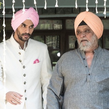 Angad Bedi and Bishan Singh Bedi