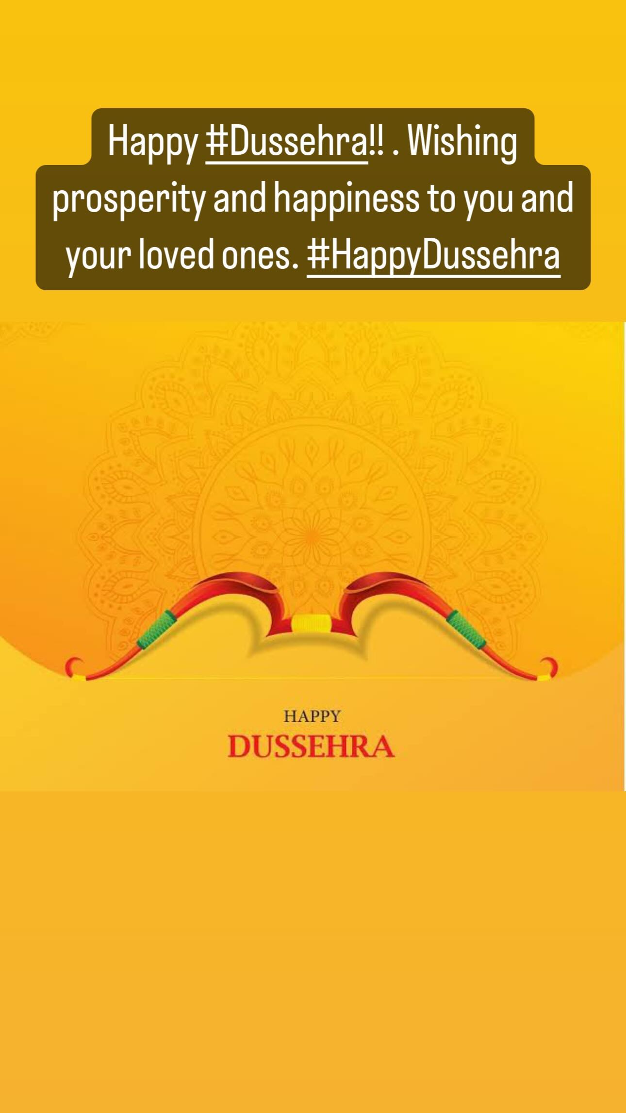 Emraan Hashmi's post on Dussehra