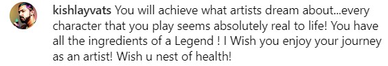 Fan comment on Vijay Varma post