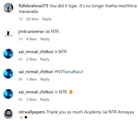 Fans react to The Academy post