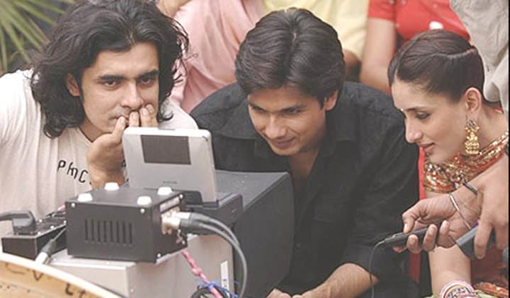 Imtiaz Ali with Kareena Kapoor and Shahid Kapoor