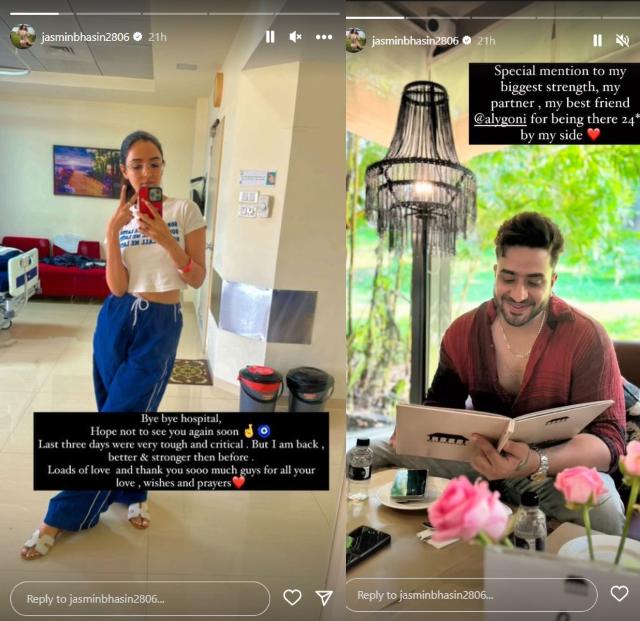 Jasmin Bhasin praise Aly Goni