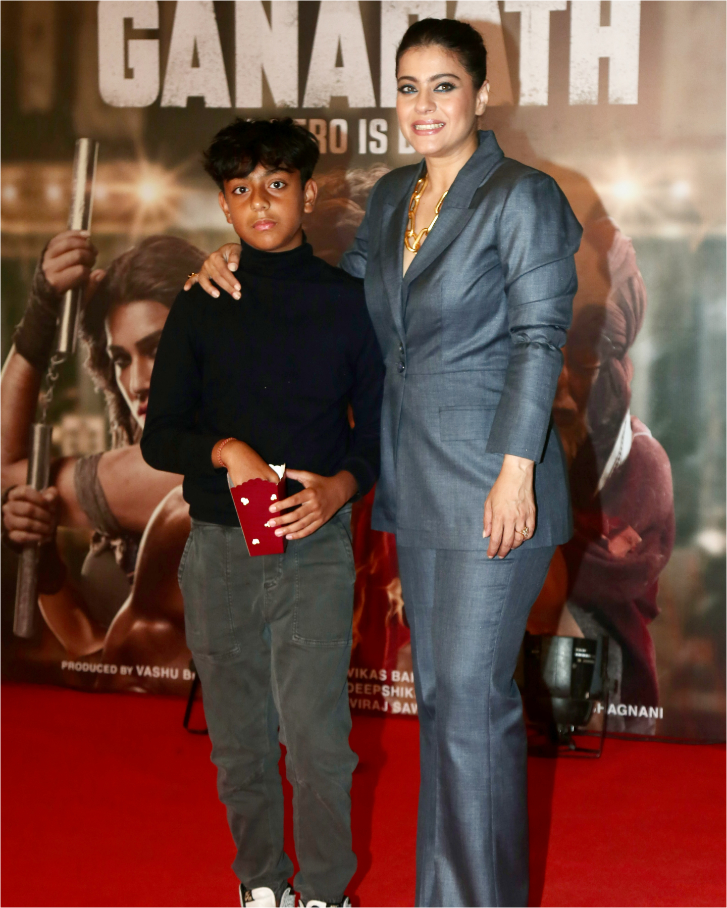 Kajol with son Yug