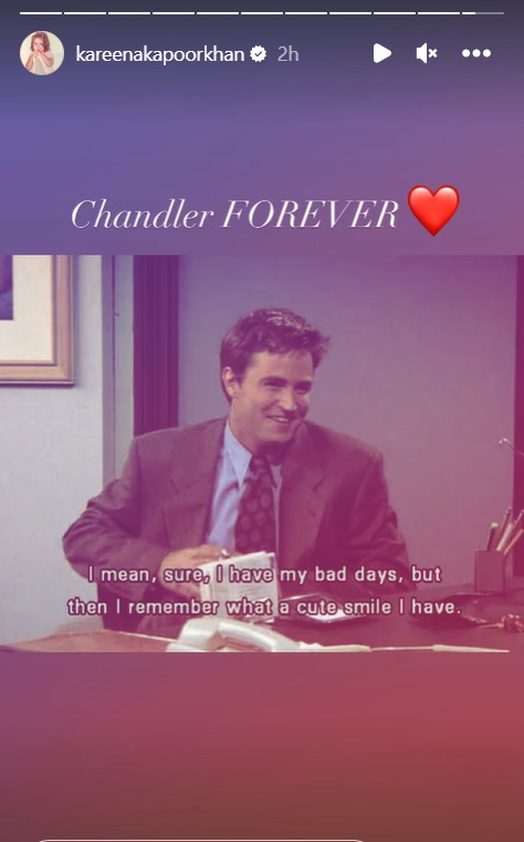 Kareena Kapoor reacts to Matthew Perry's death