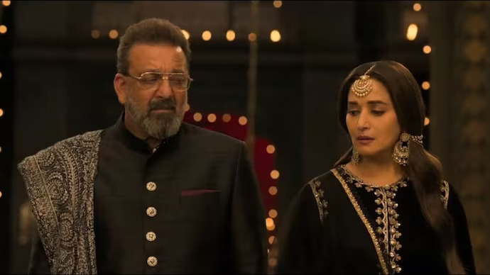 Madhuri Dixit and Sanjay Dutt in Kalank