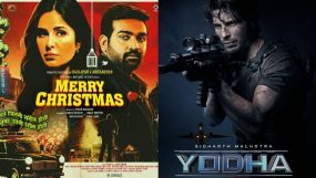 katrina kaif and vijay sethupathi in merry christmas, sidharth malhotra in yodha.