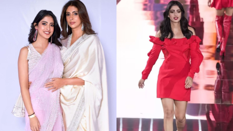 navya nanda, shweta bachchan, paris fashion week,