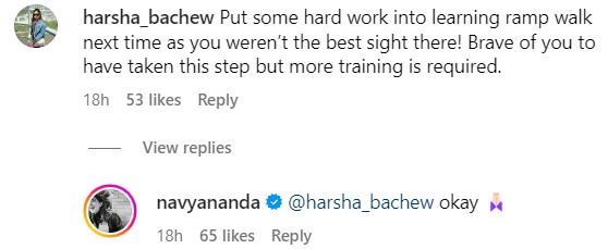 Navya-gracefully-handles-troll-who-asked-her-to-learn-ramp-walk