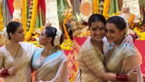 ran mukerji, kajol, durga puje celebrations,