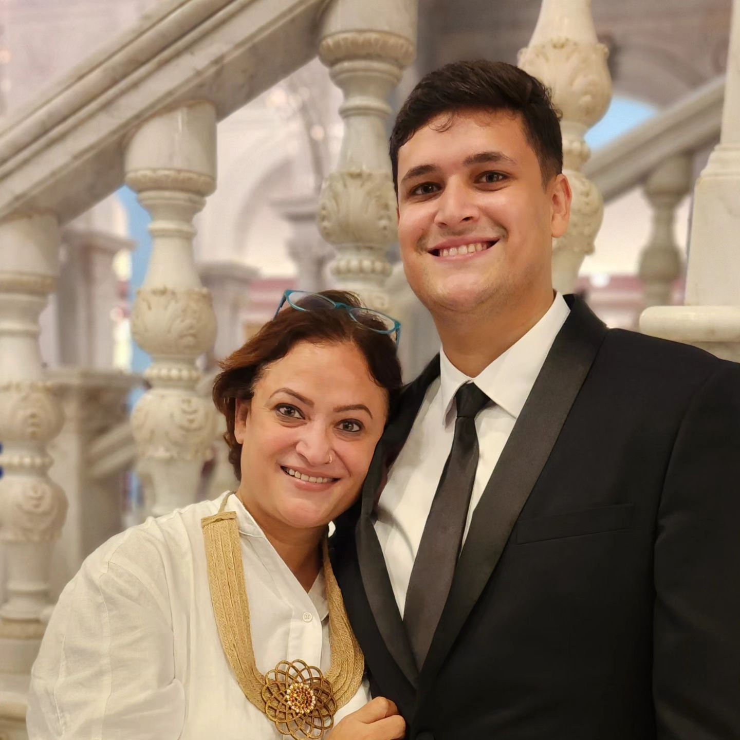 Rinku Dhawan with son Eshaan