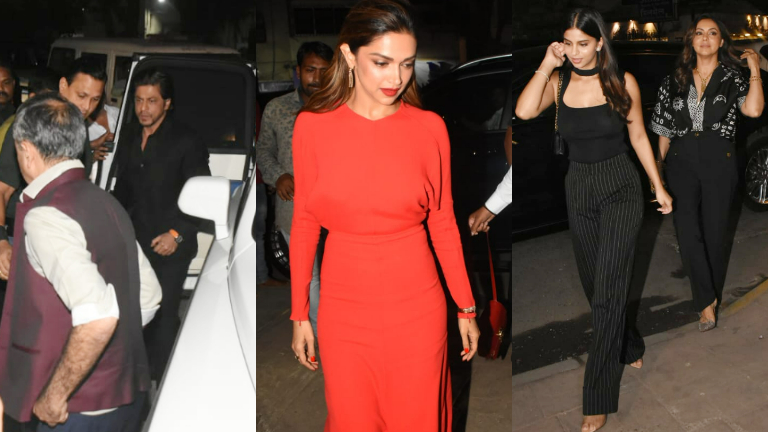 shah rukh khan, deepika padukone, gauri khan, suhana khan