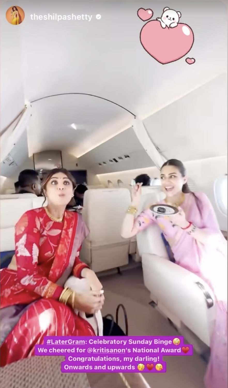 Shilpa Shetty celebrates Kriti Sanon National Award