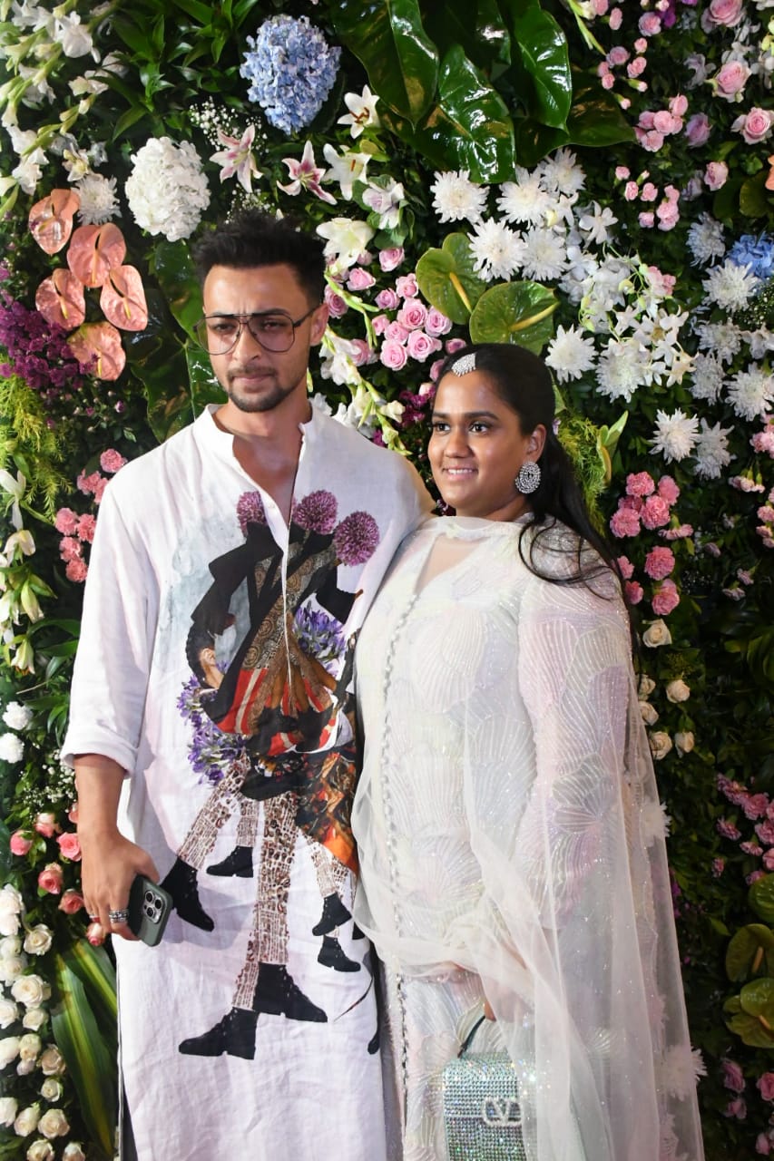 Aayush Sharma and Arpita Khan at Ektaa Kapoor's Diwali party