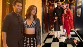 aditya roy kapur, ananya panday, aditya roy kapur and ananya panday, kareena kapoor khan, saif ali khan,taimur, jeh, Diwali