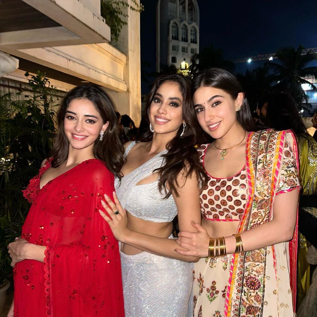 Ananya Panday, Janhvi Kapoor, and Sara Ali Khan