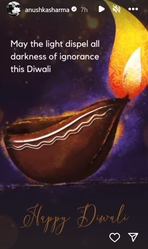 Anushka Sharma extends Diwali wishes