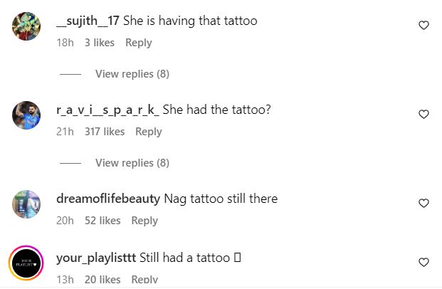 Fans comment on Samantha's pic