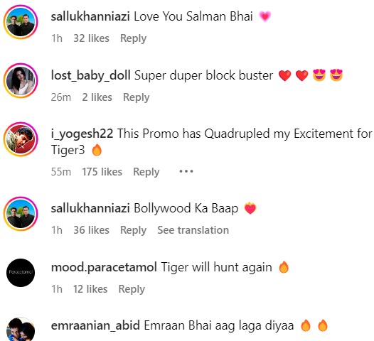 Fans react to Tiger 3 promo