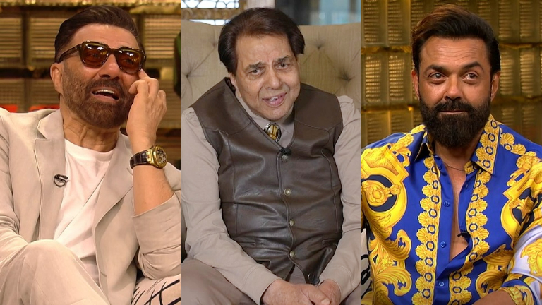 dharmendra, sunny deol, bobby deol, koffee with karan 8