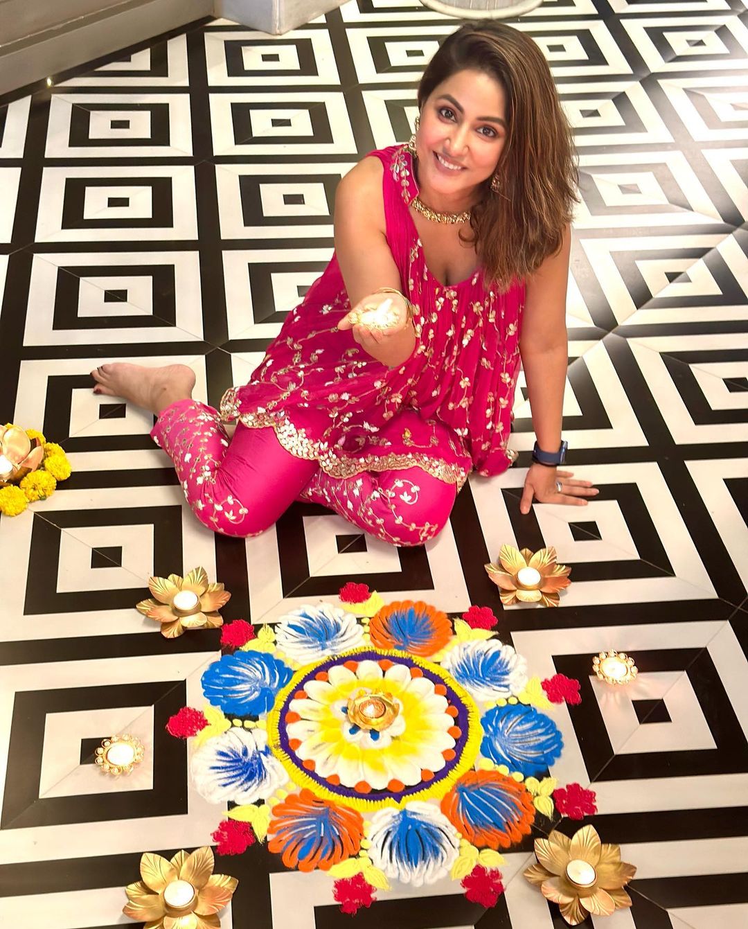 Hina Khan Diwali celebrations 2022