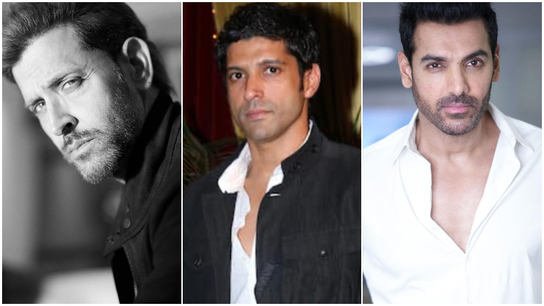 hrithik roshan, farhan akhtar, john abraham,
