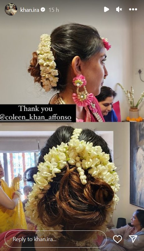 Ira Khan celebrating her pre wedding festivities