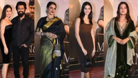 vicky kaushal and katrina kaif, rekha, ananya panday, shehnaaz gill, sam bahadur screening
