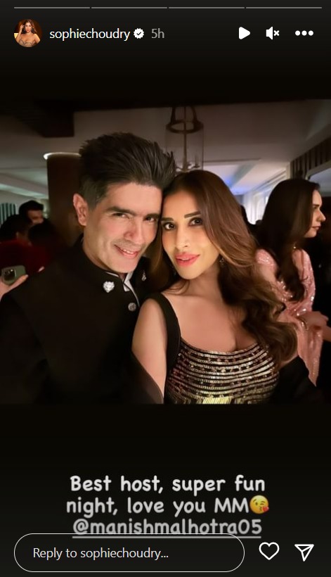 Manish Malhotra and Sophie Choudry