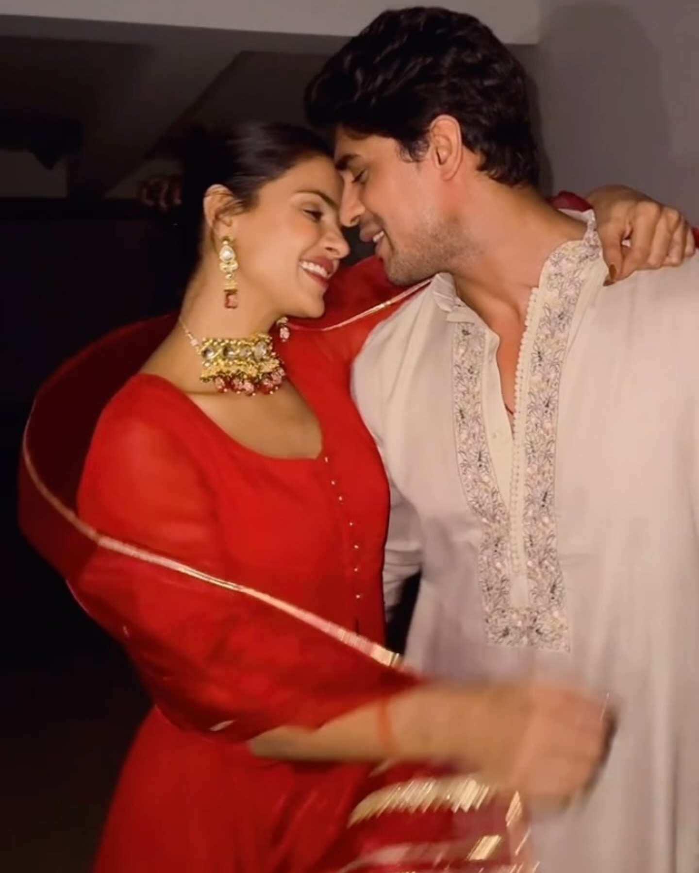 Priyanka Choudhary-Ankit Gupta diwali reel