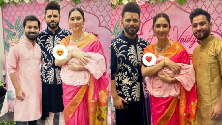 rahul vaidya, disha parmar, rahul vaidya and disha parmar daughter