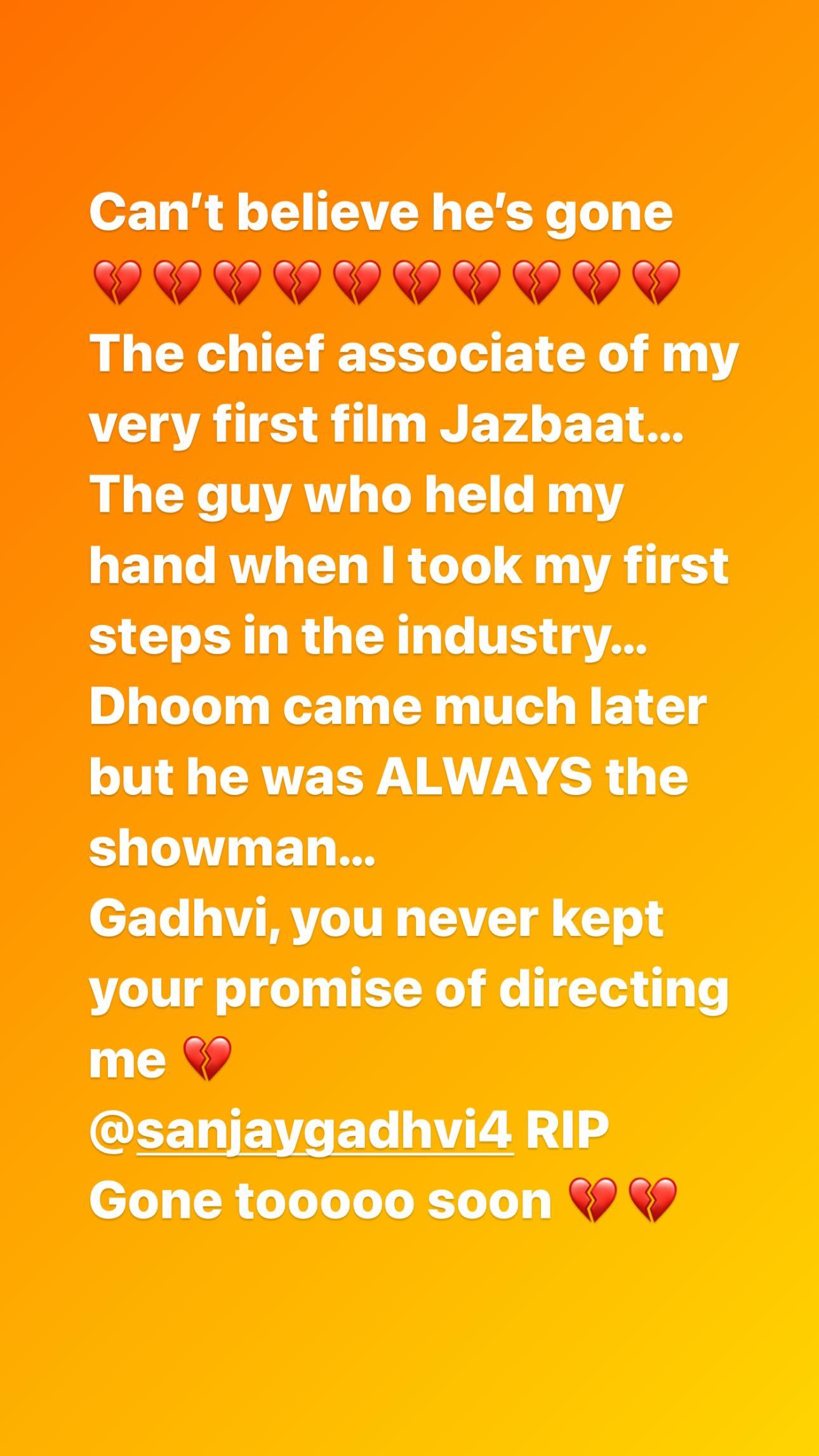 Rohit Bose mourns his demise