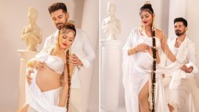 rubina dilaik, rubina dilaik maternity photoshoot, rubina dilaik pregnant