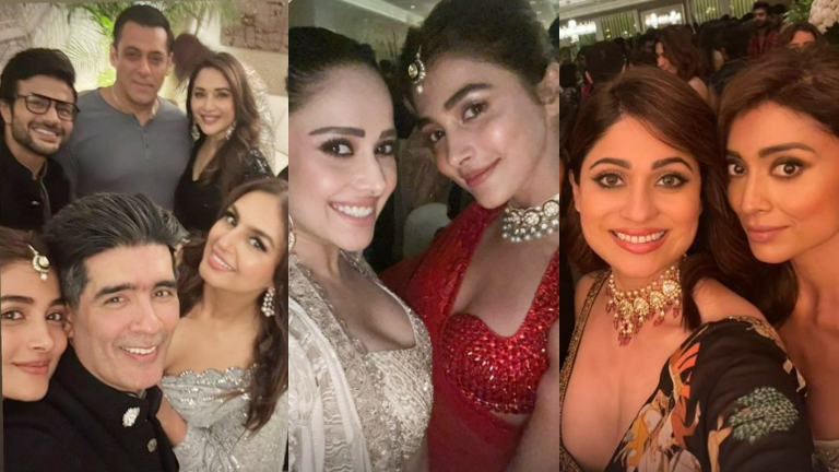 salman khan, madhuri dixit, pooja hegde, shamita shetty, manish malhotra diwali bash