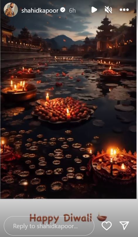 Shahid Kapoor extends Diwali wishes