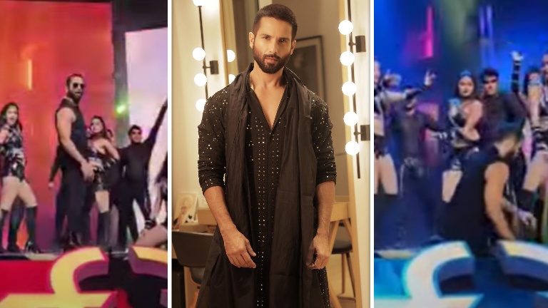 shahid kapoor falls down on stage,
