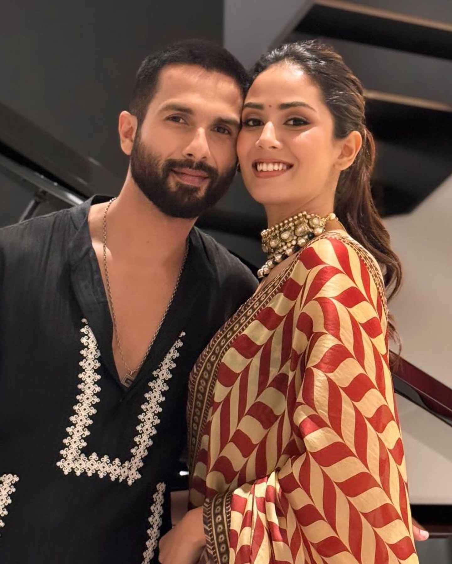 Shahid Kapoor with wife Mira Rajput