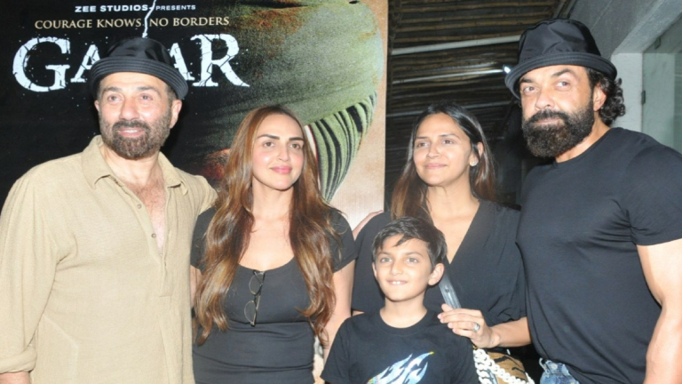 sunny deol, esha deol, bobby deol, ahana deol,