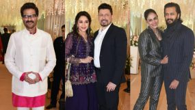 anil kapoor, madhuri dixit, dr Shriram Nene, genelia and riteish deshmukh