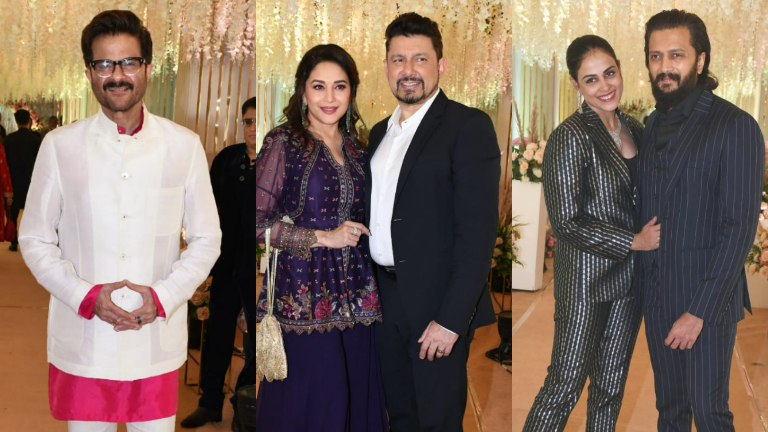 anil kapoor, madhuri dixit, dr Shriram Nene, genelia and riteish deshmukh