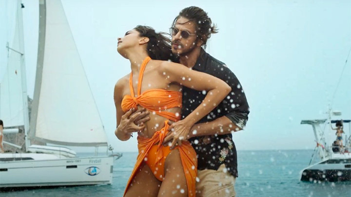 Deepika Padukone and Shah Rukh Khan in Besharam Rang song