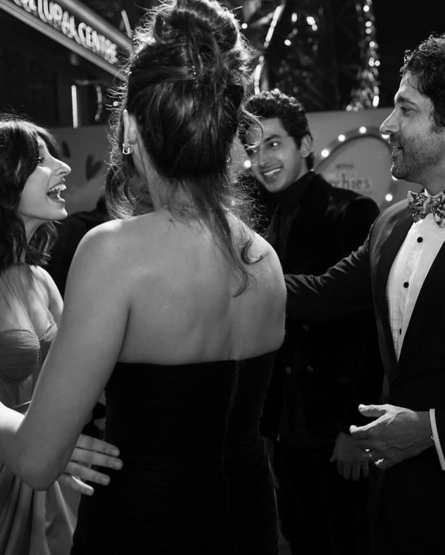 Farhan Akhtar and Shibani Akhtar at The Archies screening