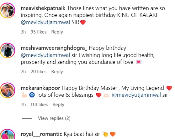 Fans react to Vidyut Jammwal's pics