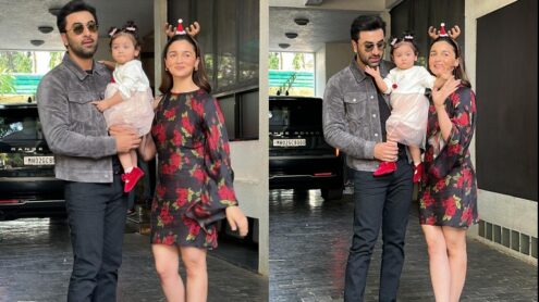 Ranbir Kapoor and Alia Bhatt make FIRST appearance with daughter Raha ...