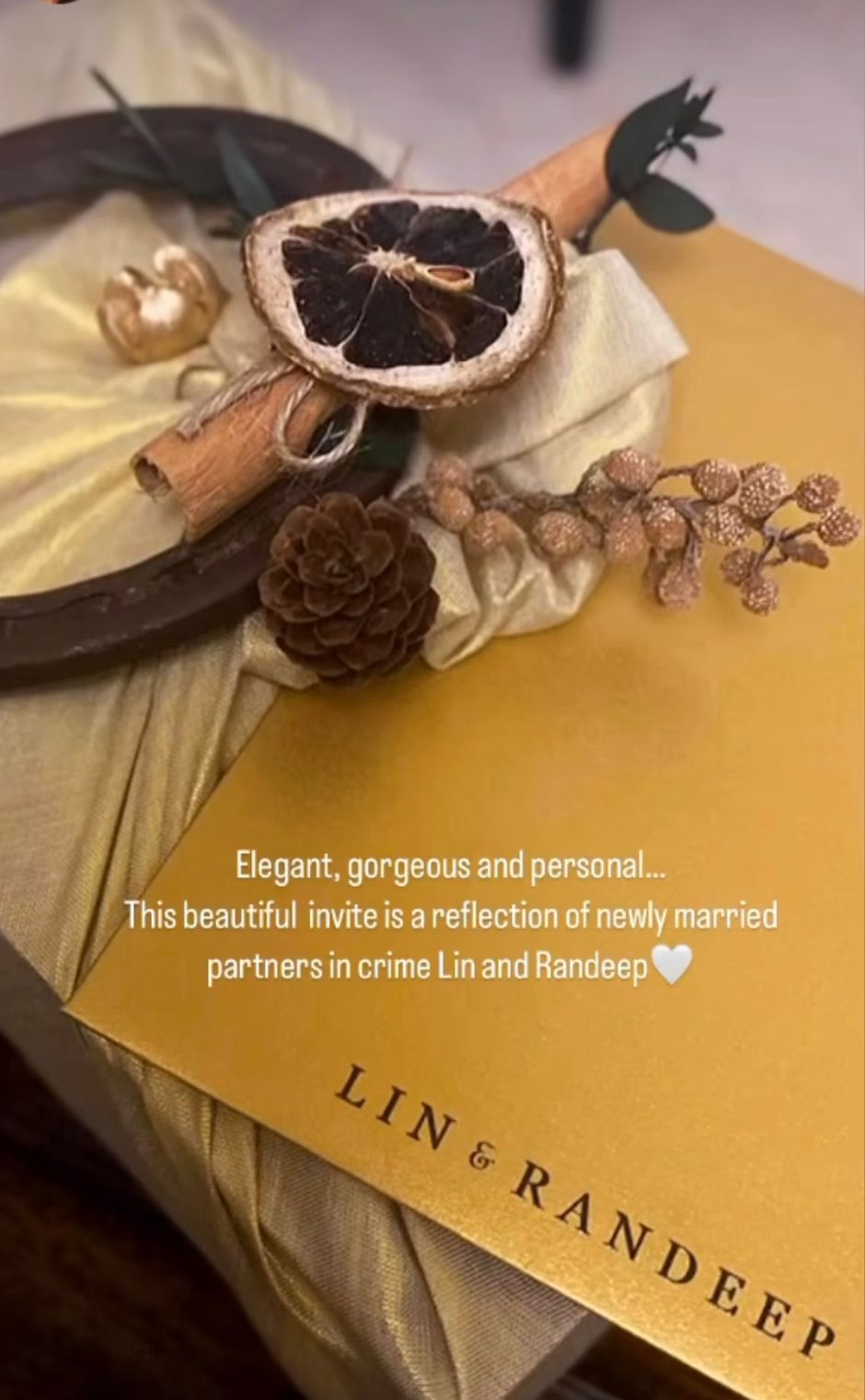 Randeep-Lin Mumbai reception invite