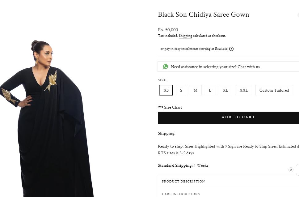 Rani Mukerji dress cost